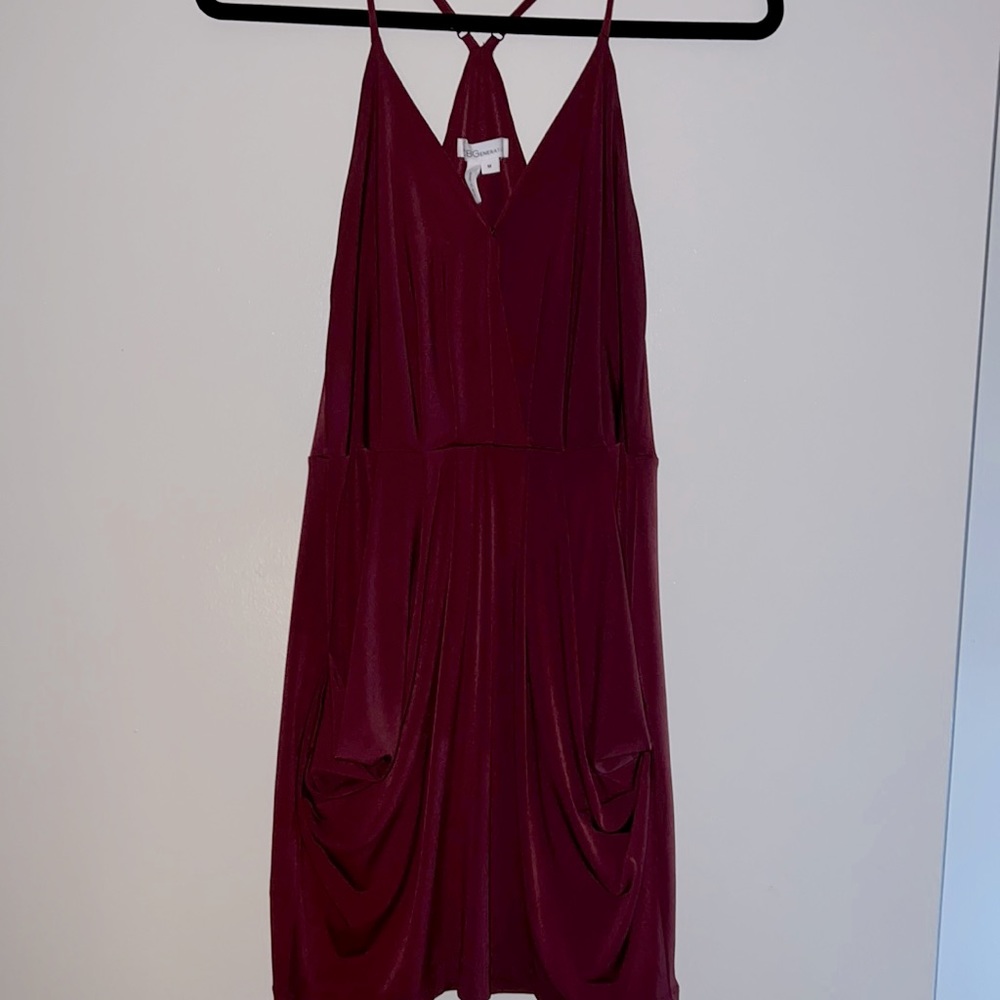 Flowy maroon dress